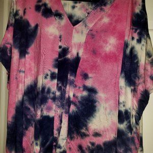 Oddy One Size Tie Dye Flowy Top New Never Worn